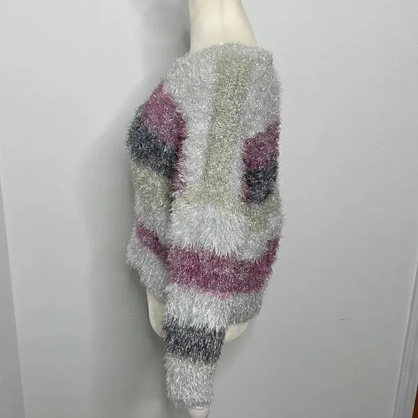Wild Fable cropped fuzzy sparkle sweater. Size medium. - Image 2