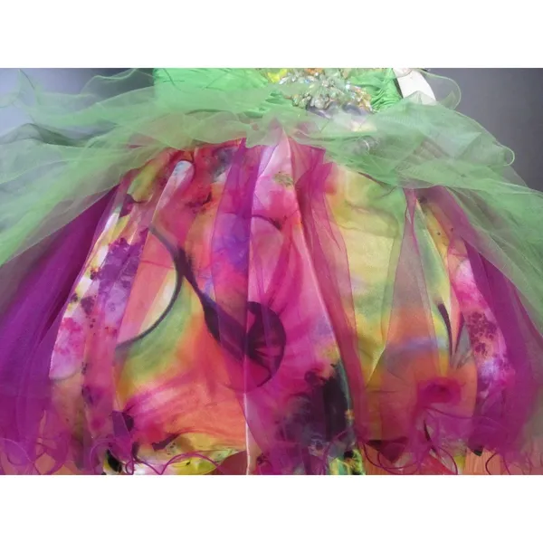 Let’s Fashion XS Colorful Formal Homecoming Dress Knee Length Multicolor Sequins - Image 5