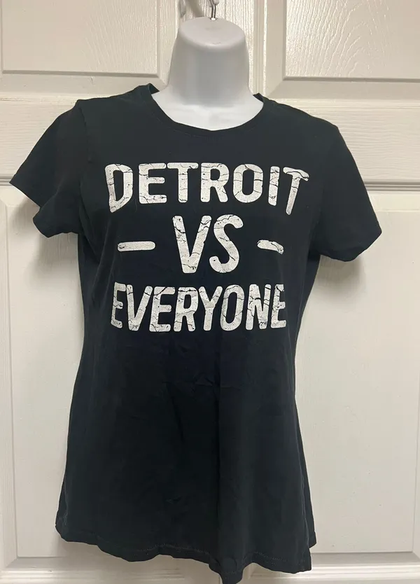 UNBRANDED Detroit Vs Everyone T Shirt - Image 3