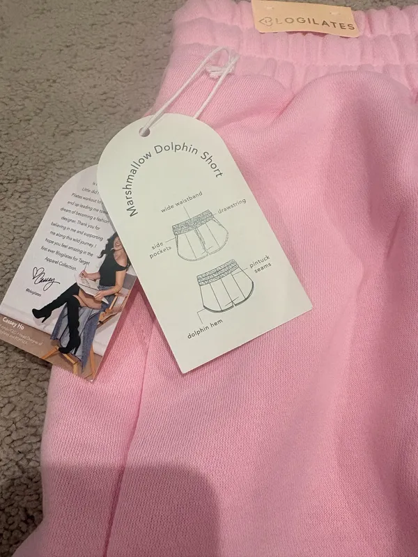 Blogilates Dolphin Marshmallow Short In Pink Size 2XL - Image 5
