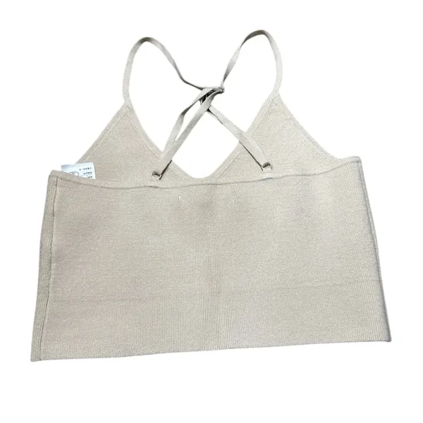 Abercrombie & Fitch Cream Knit Crop Shirt - Image 2