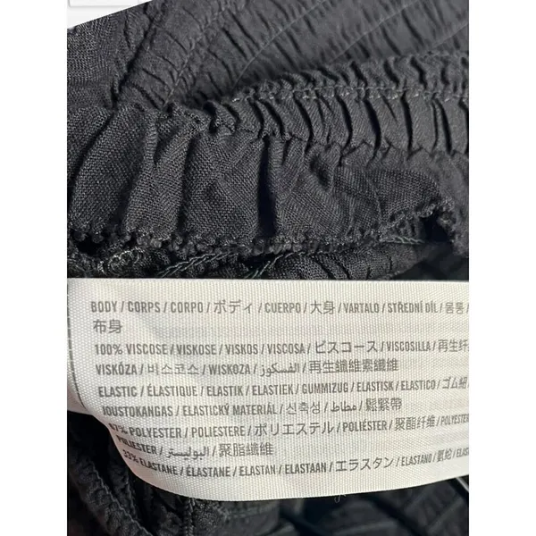 Abercrombie & Fitch Women's XS Smocked Crop Top Bow Tie Straps‎ Stretchy - Image 4