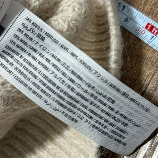 Abercrombie & fitch wool alpaca blend pearl embellished sweater - Image 6