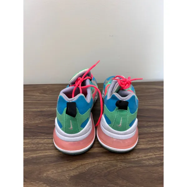 Nike Air Max 270 React Hyper Jade Frosted Spruce Blue Pink AT6174-300 Womens 7.5 - Image 2