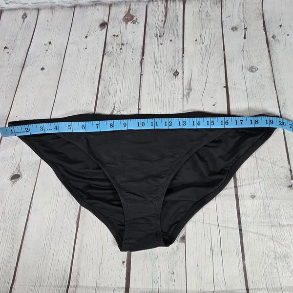 J. Crew Ribbed-trim hipster full-coverage bikini bottom‎ Black XXL NWT - Image 7