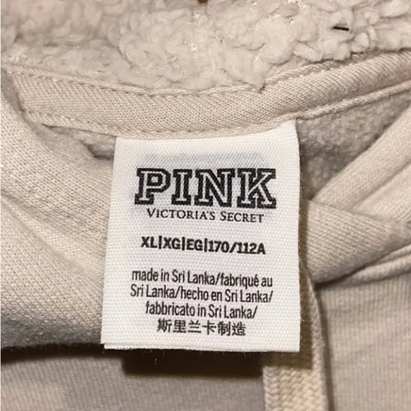Victoria’s Secret PINK Limited Edition Campus Sherpa Lined Pullover Hoodie - Image 4