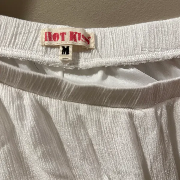 White Flowy Shorts - Image 2