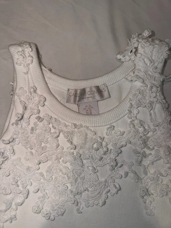 White Lace Tank - Image 2