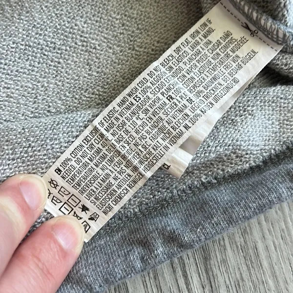 Forever 21 Gray Crop Top Crewneck Long Sleeve Size S - Image 4