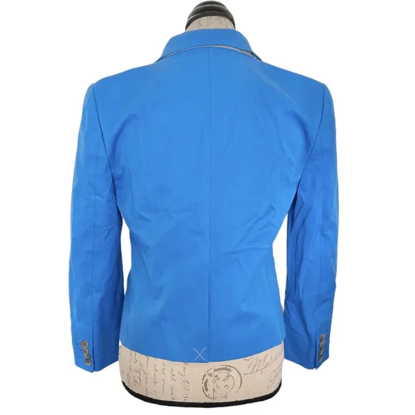 J.Crew Womens Blue Blazer Tailored Classic Career Office Jacket Preppy Sz Medium - Image 3