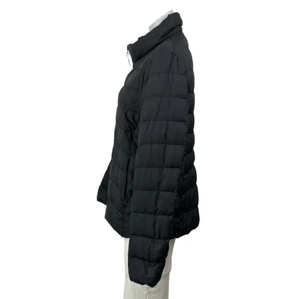 Uniqlo Black Long Sleeves Quilted Ultra Light Down Puffer Coat Jacket Size M - Image 2