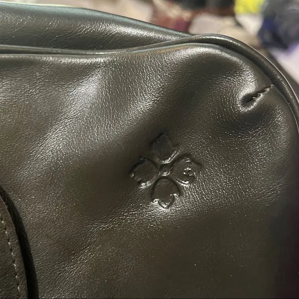 Patricia Nash Ovodda Satchel, Black, Leather, Classic, vintage - Image 11