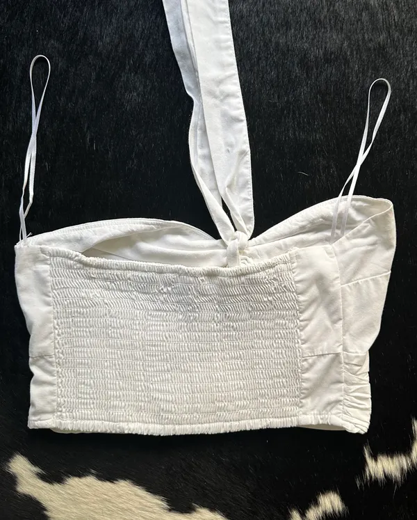 Abercrombie linen halter top - Image 2