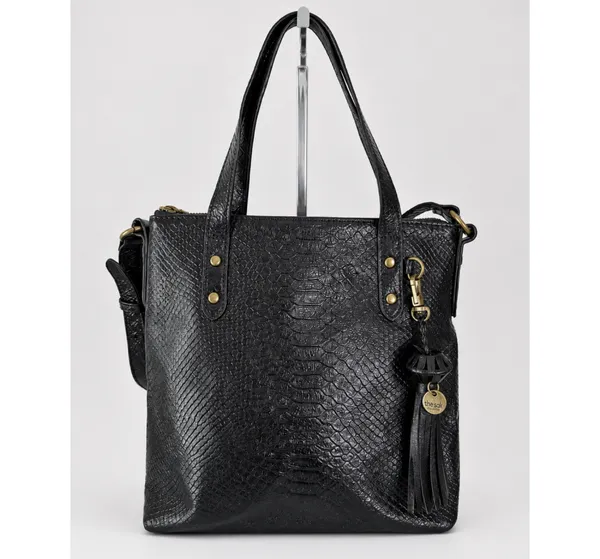The Sak black leather embossed crossbody tote - Image 5