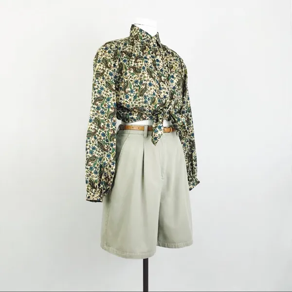 Vintage Ralph Lauren High-Waisted Cotton Shorts | Size 6 - Image 9