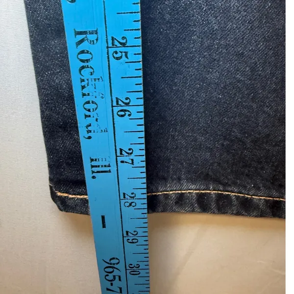 Zara Womens Wide Leg Barrel‎ Jeans Dark Wash High Rise Denim Size 12 Blue - Image 7