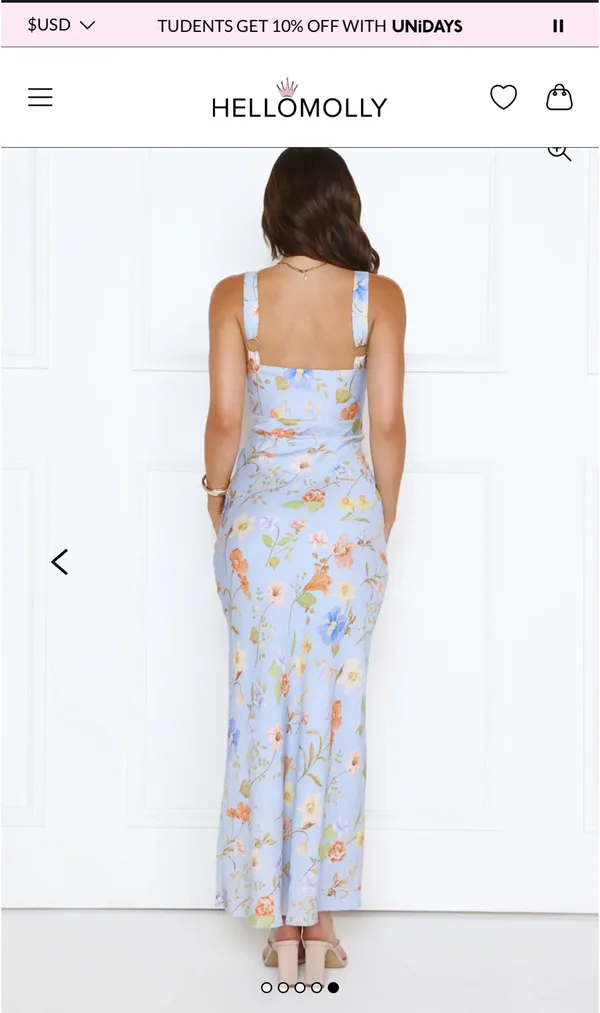 Sunset petals maxi dress blue hello Molly  - Image 3