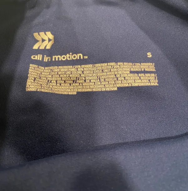 All In Motion Blue. Leggings - Image 4