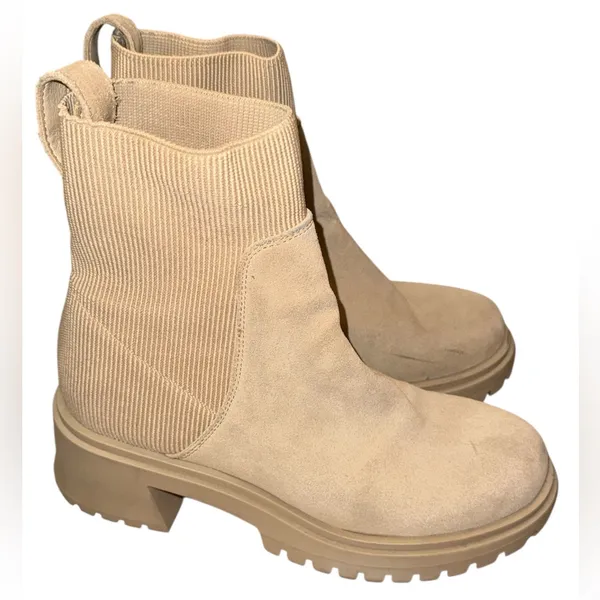 STEVE MADDEN Holley Leather Upper Boots Size 9 - Image 3