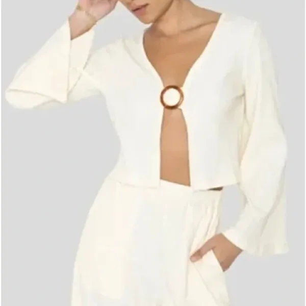 NWT Callahan Knitwear Vera‎ Top in Creme - Image 4