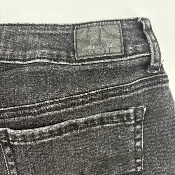 American Eagle Hi Rise Shortie Crochet Womens Shorts Sz 2 Y2K Grunge Black Goth - Image 7
