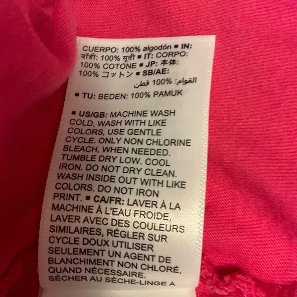 Amazon Essentials Hot Pink Short Sleeve Tee Size L - Image 7