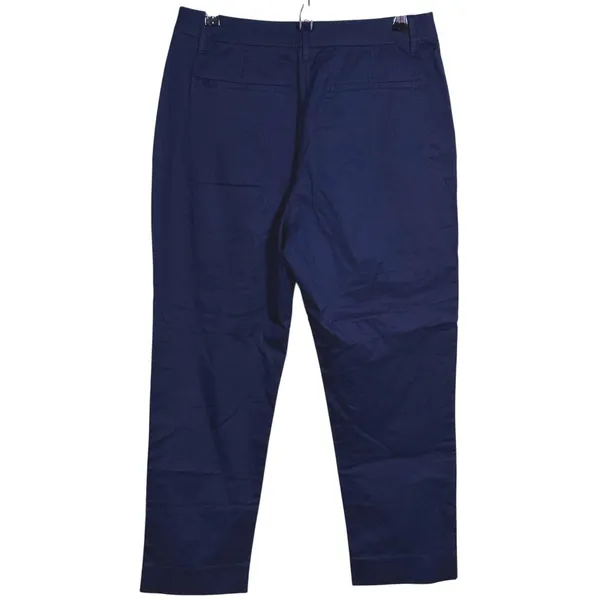 Wildfang Womens Ace Slim Crop Pants Size 8 Navy Blue Tailored Quiet Luxury Work - Image 3