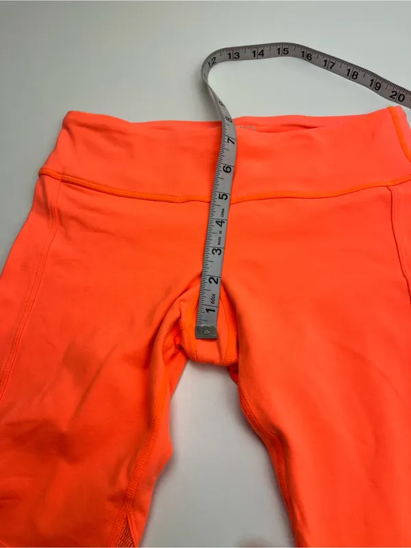 Splits59 Bright Coral Orange‎ Active Cropped Leggings Womens Size Small Athletic - Image 7