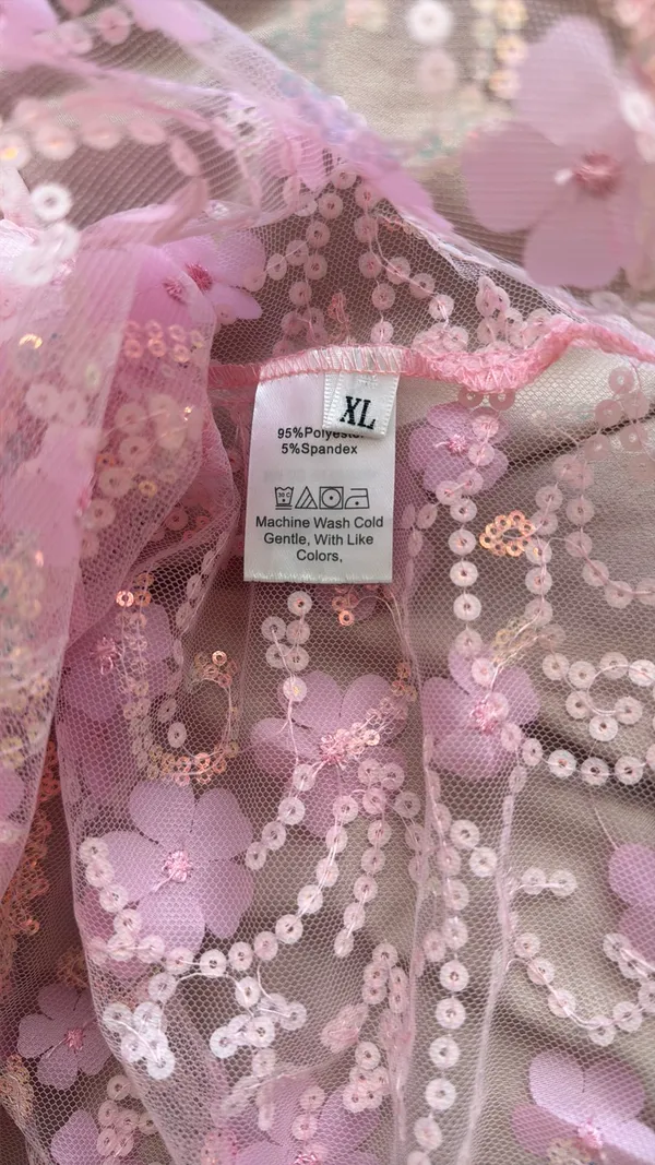 Pink Sequin Shein Top - Image 3