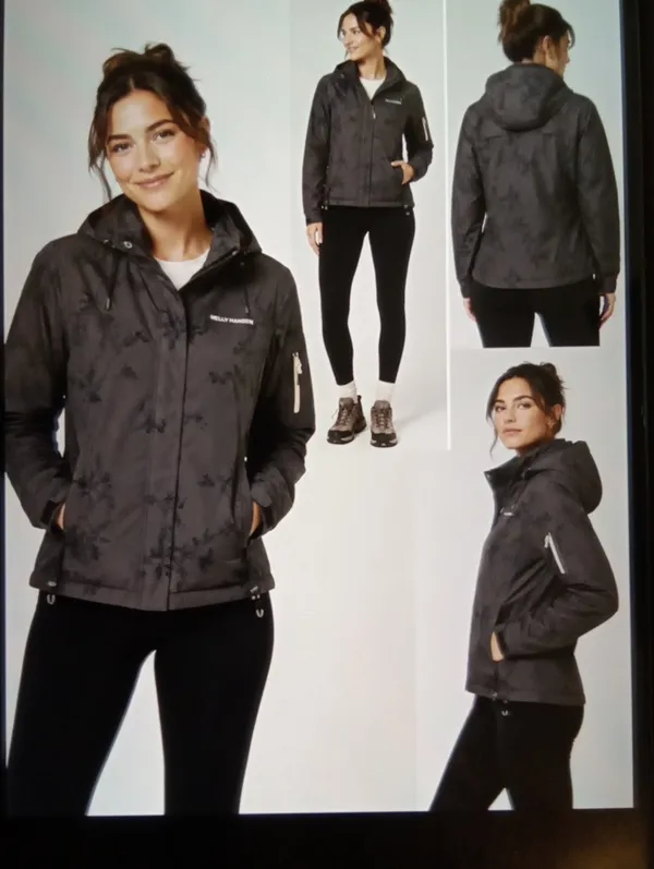 Helly Hansen Tech Rainwear Hooded Womens Packable Jacket Gorpcore Suze Small - Image 2