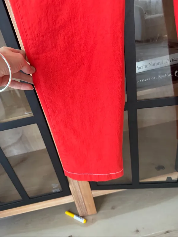 ASOS straight leg pants jeans high rise Monoprix Femme carpenter painter - Image 6