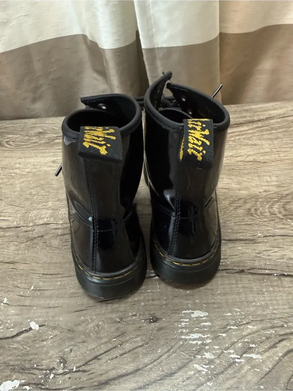 Dr Martens Zavala Patent Leather Combat Boots size‎ 8 - Image 5