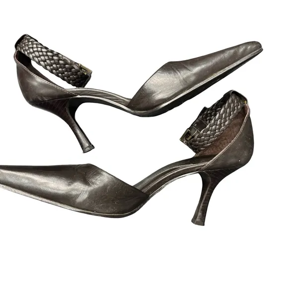 Parade Dark Brown Classic Heels Womens 6.5 Office Dress Pumps Elegant Shoes - Image 4