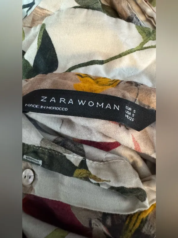 Zara Printed Tunic / Shirt Dress Size Small - Image 10