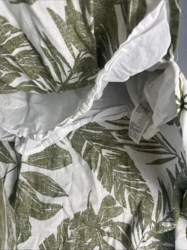 Abercrombie & Fitch Tropical leaf linen maxi skirt with slit Size: XXS - Image 3