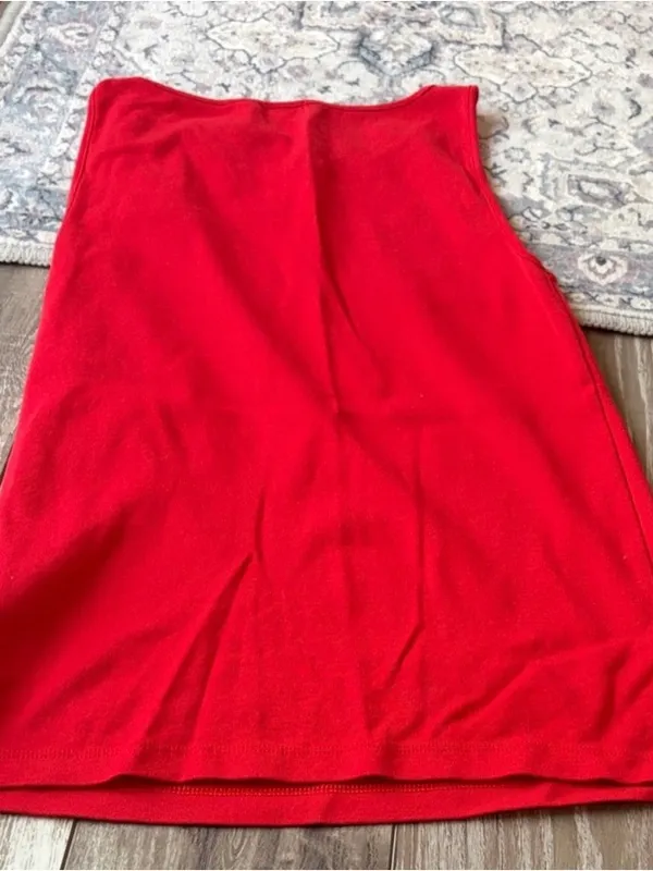 J. Crew Factory Red Sleeveless Top - Image 4
