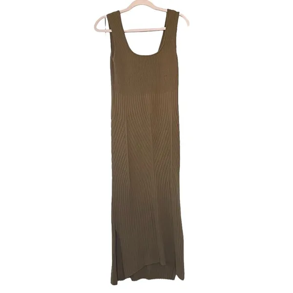 Anthropologie Maeve Knit Ribbed Sweater Tank Dress‎ with Slits - Image 2