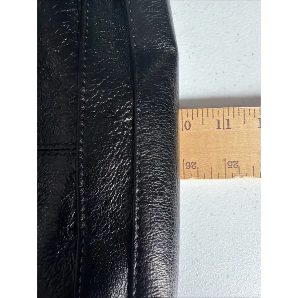The Sak black Leather Clutch Crossbody Shoulder Bag camila texture classic - Image 16