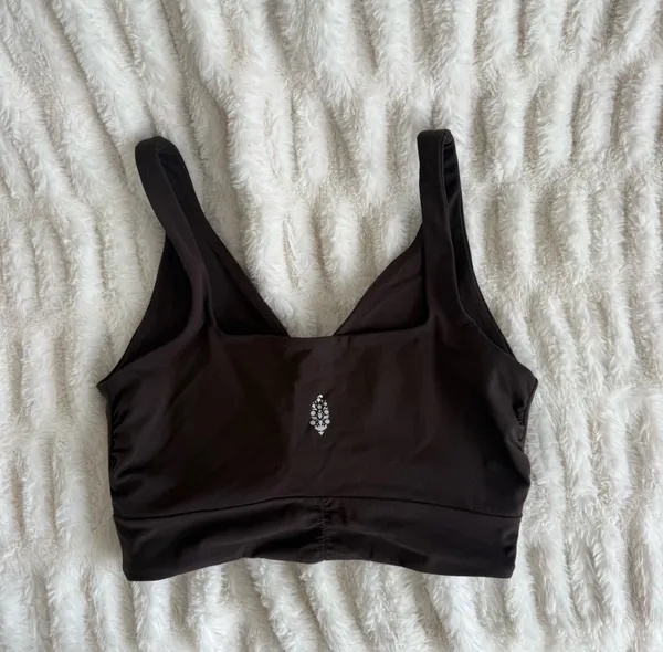 Free People Twist-Front Bralette - Brown - Image 2