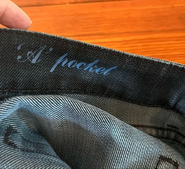 7 For All Mankind Jean Size 28 A Pocket Flare Cross Stitch - Image 10