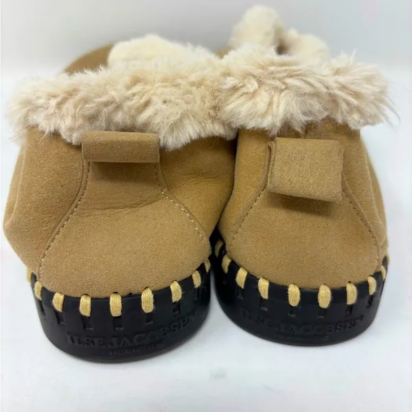 Ilse Jacobsen 9 Tulip 3150 Textile Women's Slip On Shoes Slippers Faux Fur Tan‎ - Image 6