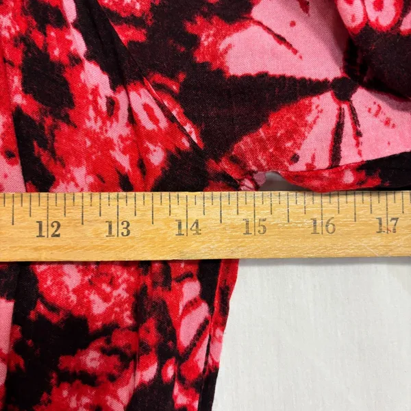 Chika's Smocked Waist Midi‎ Length Dress Sz Free Boho Festival Artsy Corset Tie - Image 3