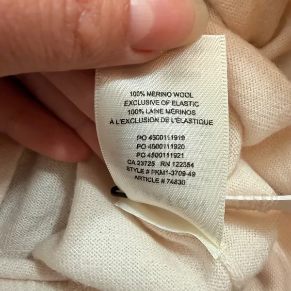 Babaton Jotham Extra Fine Merino Wool Wrap Sweater in Giselle XS NEW - Image 7