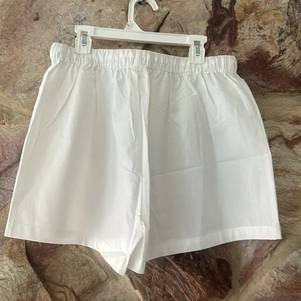 Commense Drawstring Split Casual Shorts Set size L White Size L - Image 6