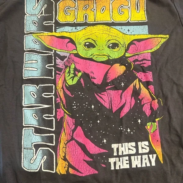Star Wars Grogu Graphic T-Shirt NWT - Image 2