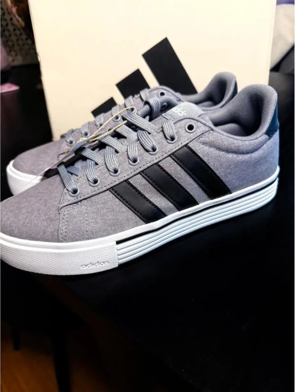 Adidas Daily 4.0 Gray Black Stripe Skate Sneakers Men’s 8 / Women’s 9 NWT - Image 3