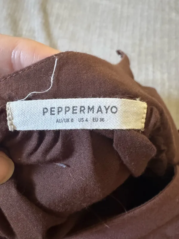 Peppermayo Dress Mini Brown - Image 6