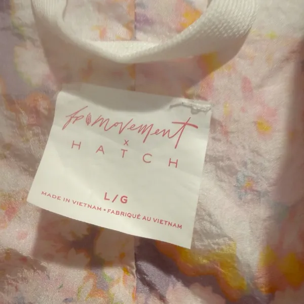 FREE PEOPLE MOVEMENT‎ X HATCH Under The Sun Maternity Zip Front Jacket Large - Image 5