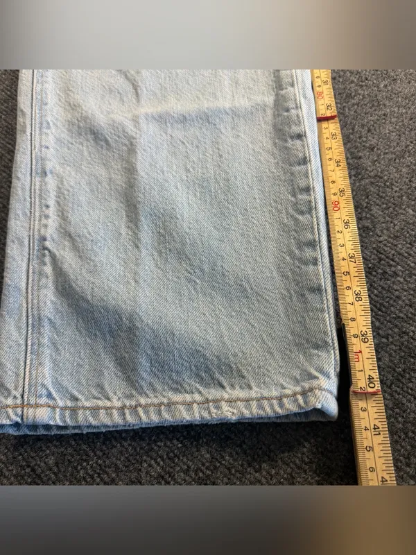 American Eagle Outfitters Women's Straight High Rise Distressed Jeans Size 18 - Image 7
