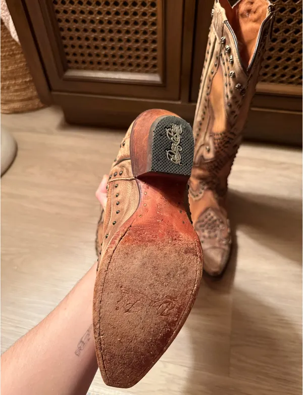 Dan Post Cowboy Boots Vintage - Image 5